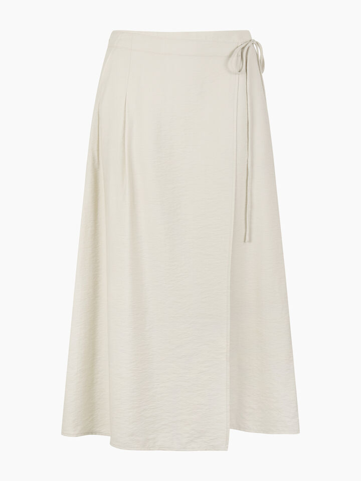 Beige wrap skirt  - null - Beige | Sisley K image number 1